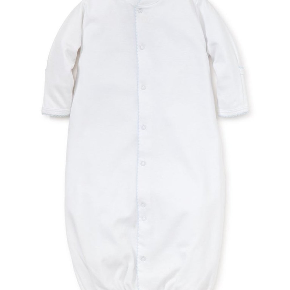 Kissy Basics Convertible Gown White with Blue Trim